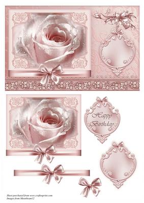 Pink Rose Topper