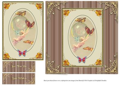Cherub with Butterflies