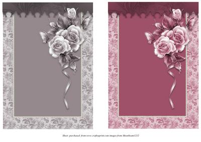 Roses & Pearls Card Fronts