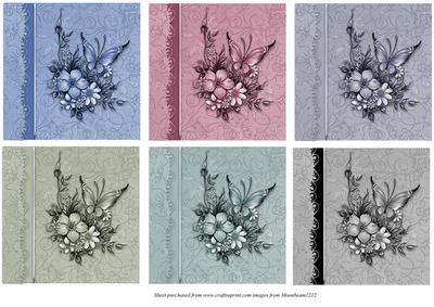 Flowers and Butterflies Toppers