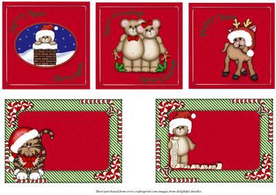 Cute Animal Xmas Toppers