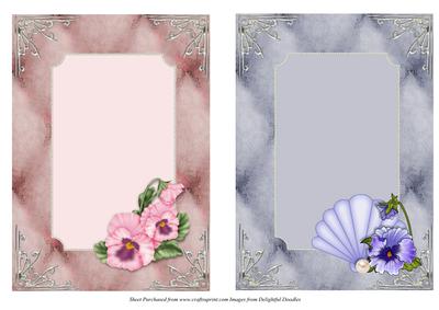 2 Pansy Card Fronts
