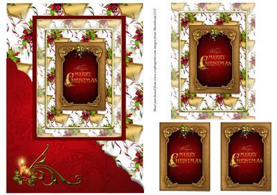 Xmas Candle Card Front