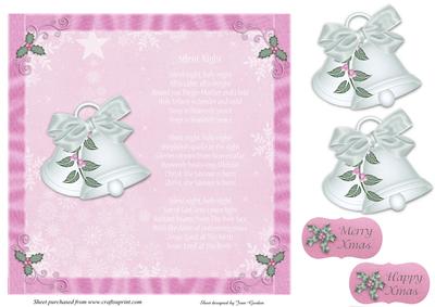 8x8 Silent Night Xmas Topper