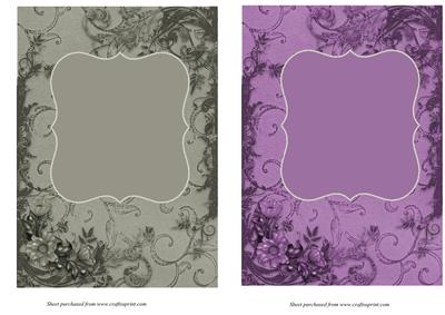 Floral Card Fronts Set 2