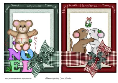 Cute Xmas Card Fronts Set 2