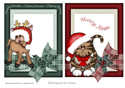 Cute Xmas Card Fronts Set 3
