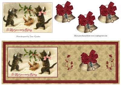 Xmas Cats Large Dl Card
