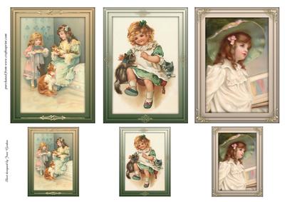Vintage Children Toppers