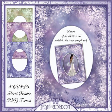 4 Cu4cu Floral & Butterfly Frames