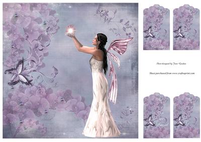 Flowers,fairy and Butterflies
