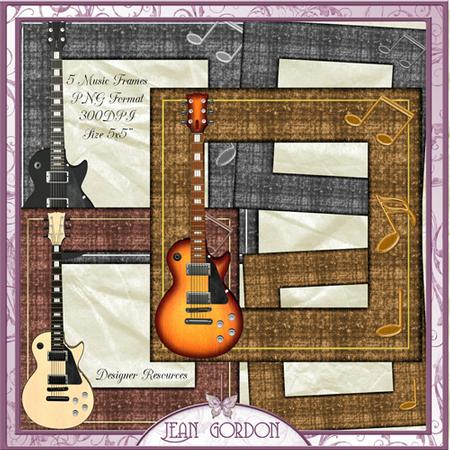 5 Music Frames Designer Resources