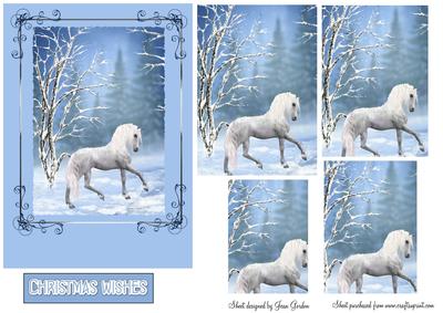 Christmas Horse Scene