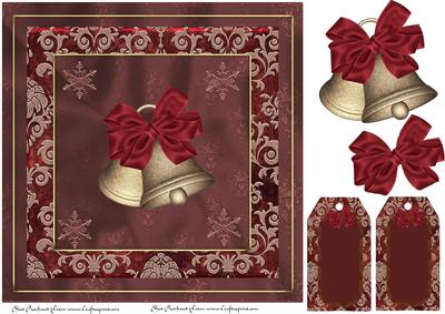 8x8 Xmas Bells Topper
