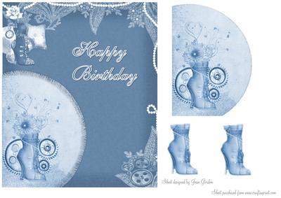 Blue Birthday Boots