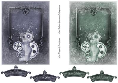 2 Steampunk Toppers Set 2