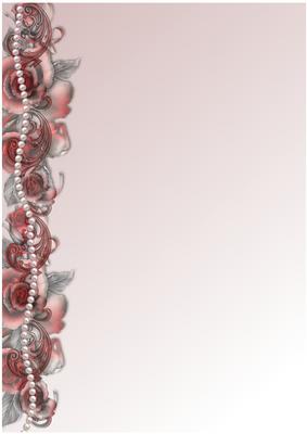 Red Roses and Pearls Paper