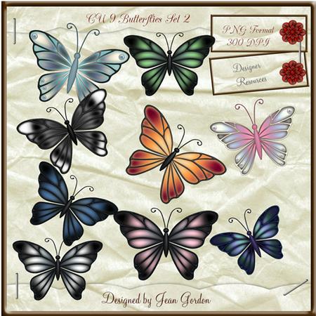 Cu 9 Butterflies Set 2