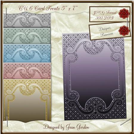 Cu 6 Fancy Mats/card Fronts