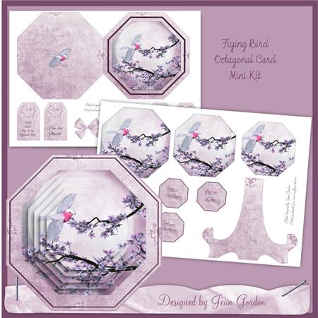 Flying Bird Octagon Card Mini Kit