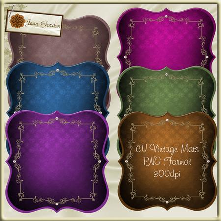Cu 6 Vintage Mats
