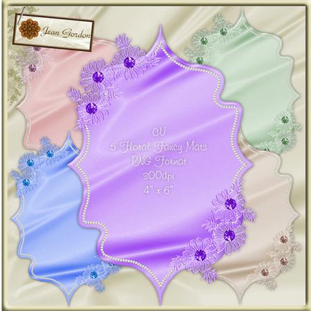 Cu 5 Floral Fancy Frames