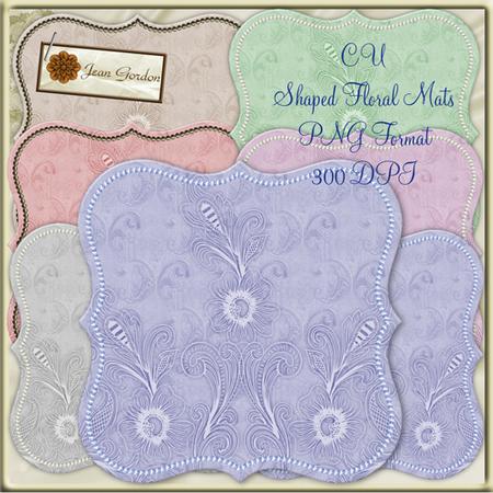 Cu 6 Shaped Floral Mats