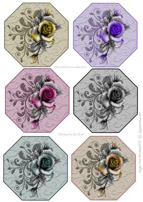 Octagonal Rose Toppers