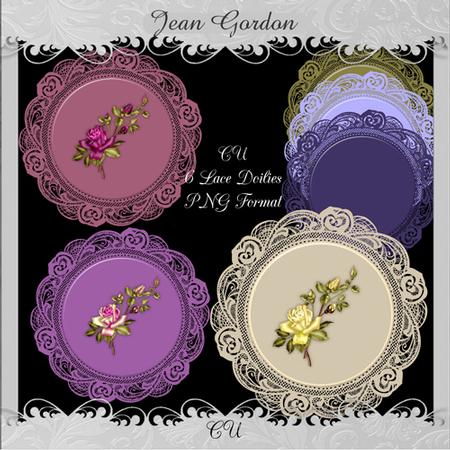 Cu 6 Round Lace Doilies