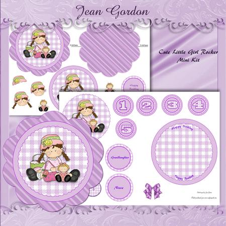 Cute Little Girl Rocker Mini Kit
