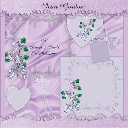 Cu Flowers & Pearl Embellishments