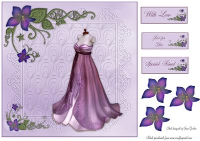 Elegant Gown and Flowers