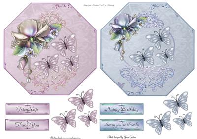 Octagonal Floral Toppers