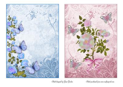 2 Floral Card Fronts