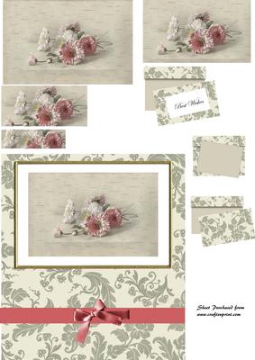 Pink and White Flowers with Pyramage