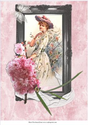 Victorian Lady in the Garden