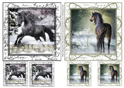 2 Horse Toppers