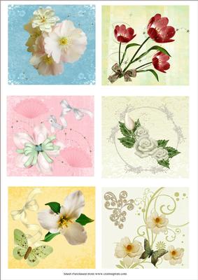 6 Floral Toppers