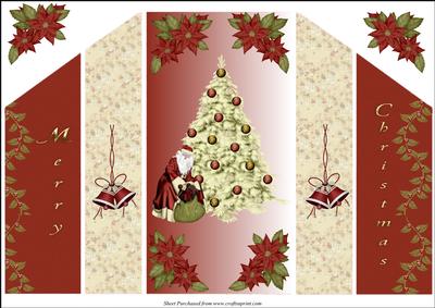 Santa and Xmas Tree Theatre Fold