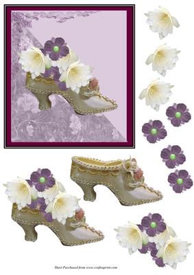Fancy Shoe Filled with Flowers