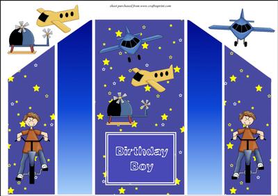 Birthday Boy Theatre Fold Card