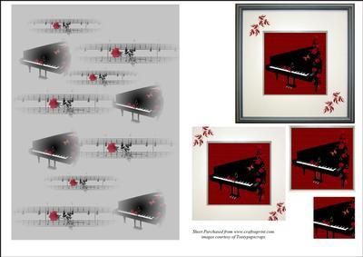 Grand Piano Topper with Pyramage