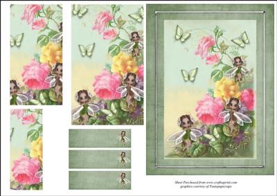 Roses Fairies and Butterflies Pyramage