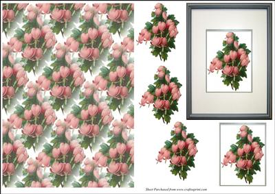 Floral Topper with Backing Paper