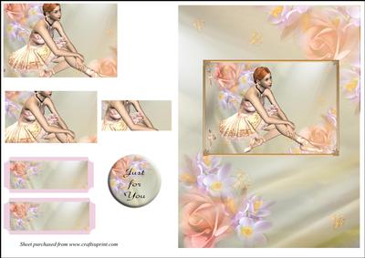 Ballerina and Roses with Pyramage