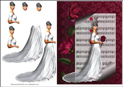 Lady with Music and Roses