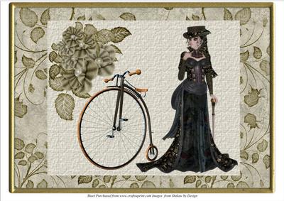 Lady with Penny Farthing