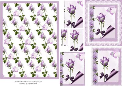 Lavender Rose Pyramid