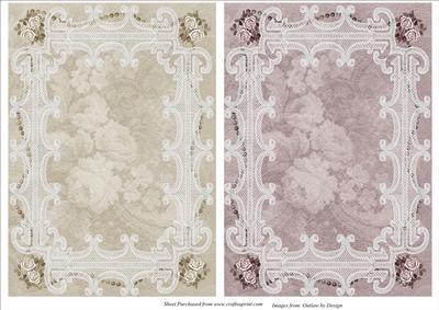 Roses and Lace Card Fronts