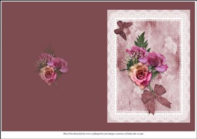 Roses in a Lace Frame